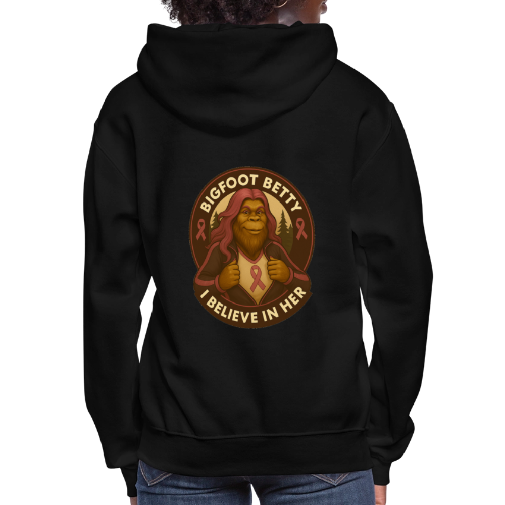 Women's Hoodie - I Believe In Her (RETRO) - black