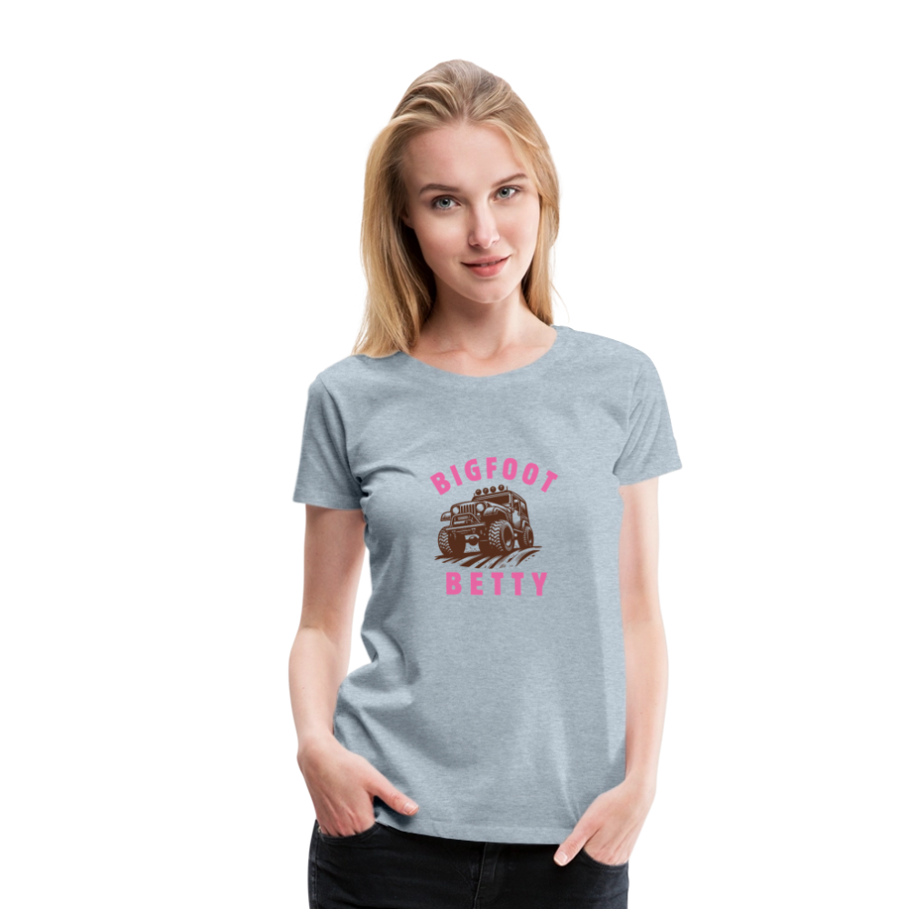 Women’s Premium T-Shirt - BFB Jeep - heather ice blue