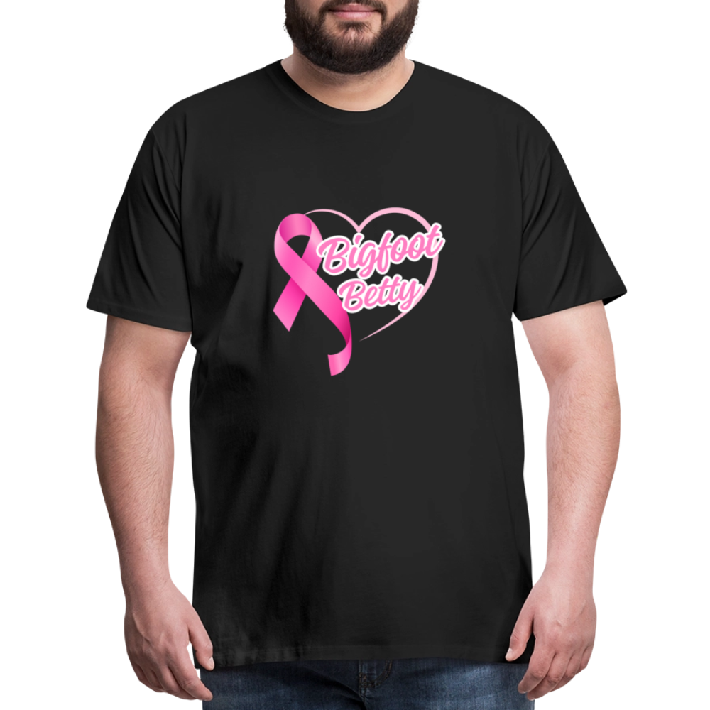 Men's Premium T-Shirt -BFB Pink Ribbon - black