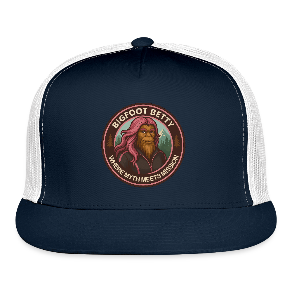 Trucker Hat - Where Myth Meets Mission (RETRO) - navy/white