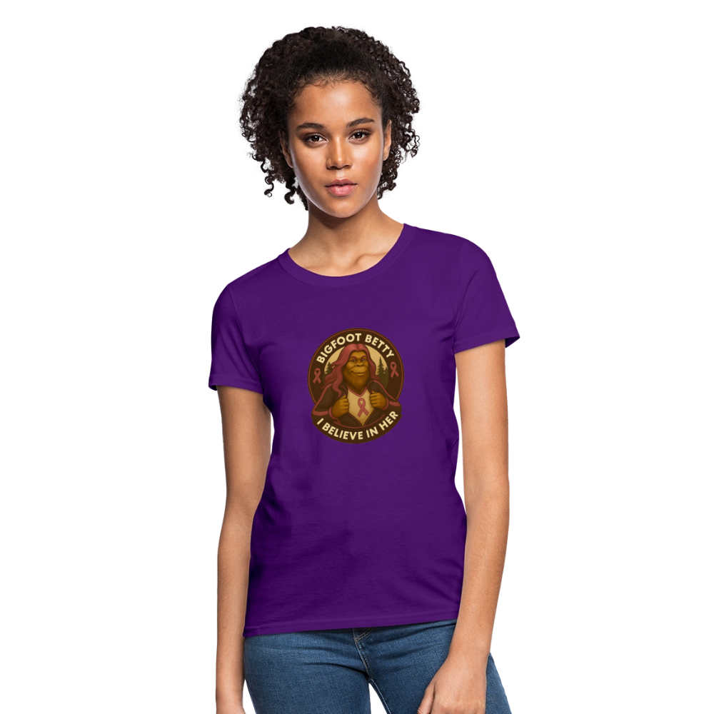 Women's T-Shirt - I Believe In Her (RETRO) - purple