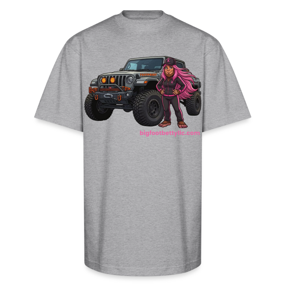 Unisex Oversized Heavyweight T-Shirt - BFB Gladiator - heather gray