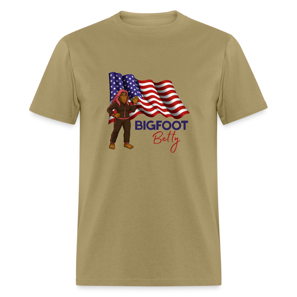 BFB July 4 -Waving Flag Unisex Classic T-Shirt - khaki