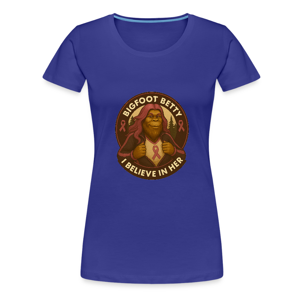 Women’s Premium T-Shirt - I Believe In Her (RETRO) - royal blue