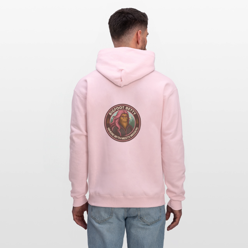 Men's Hoodie - Where Myth Meets Mission (RETRO) - pale pink