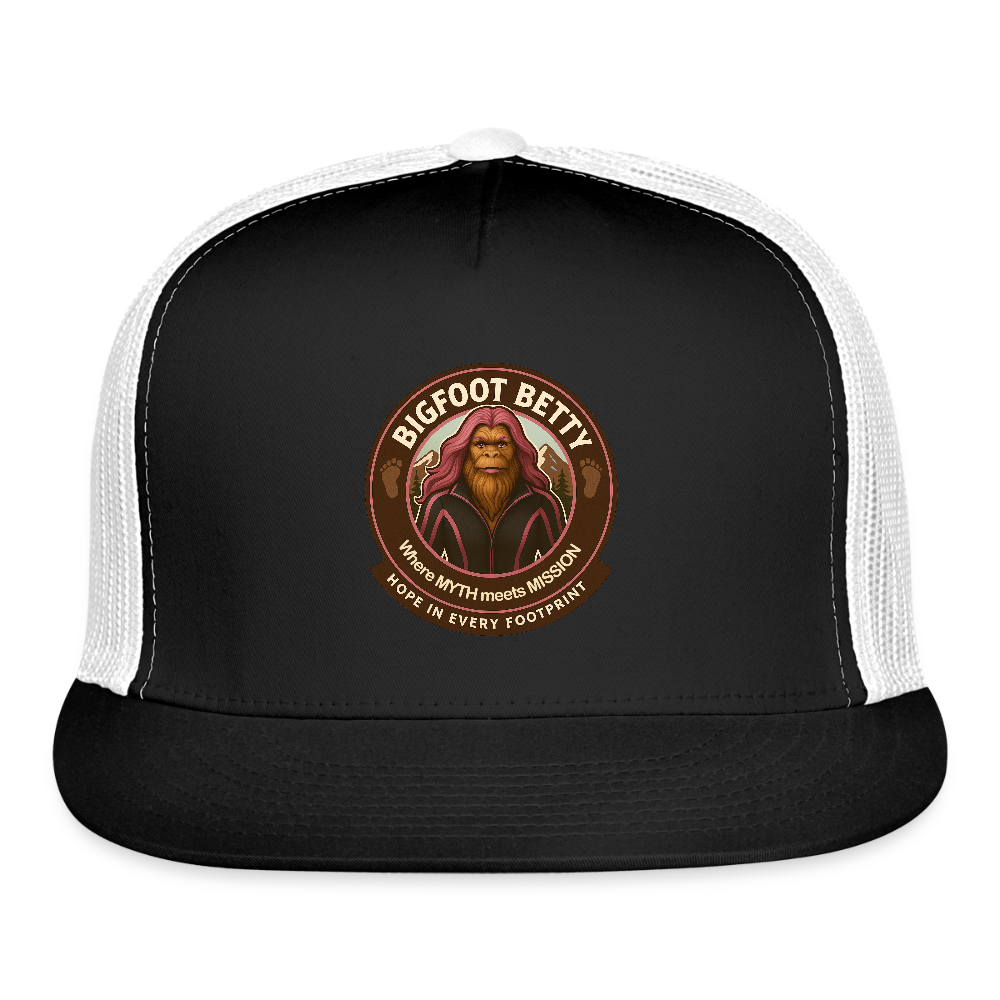 Trucker Hat - Hope in Every Footprint (RETRO) - black/white