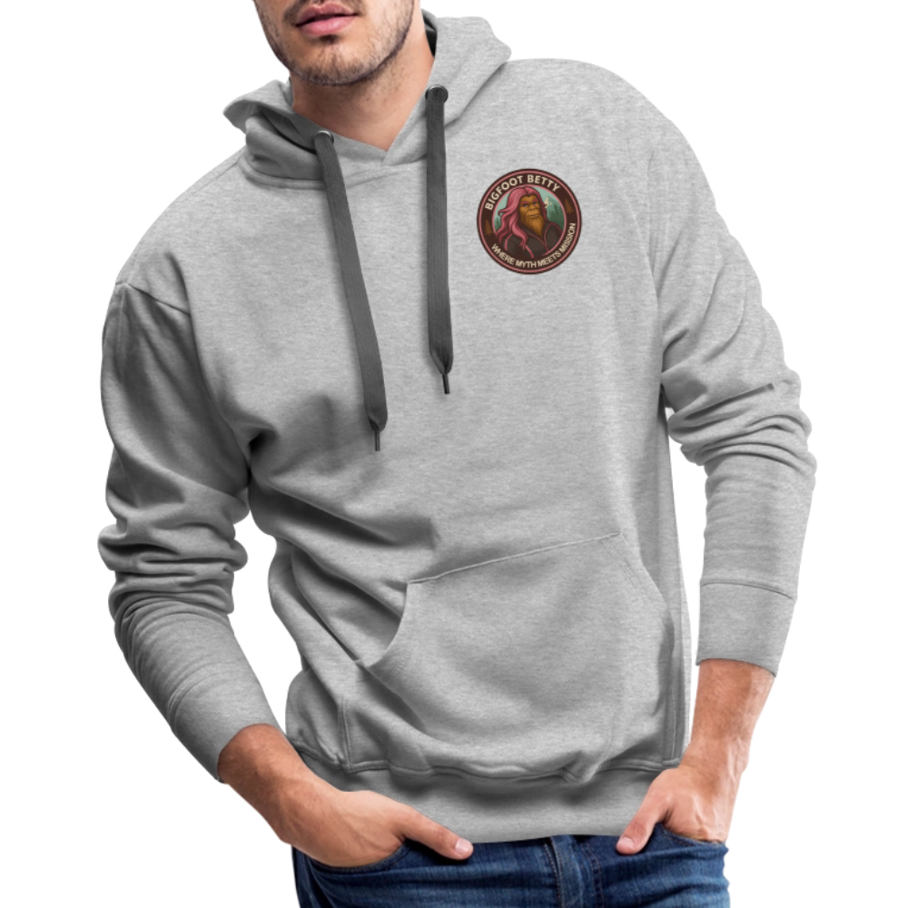 Men’s Premium Hoodie - Where Myth Meets Mission  (RETRO) - heather grey