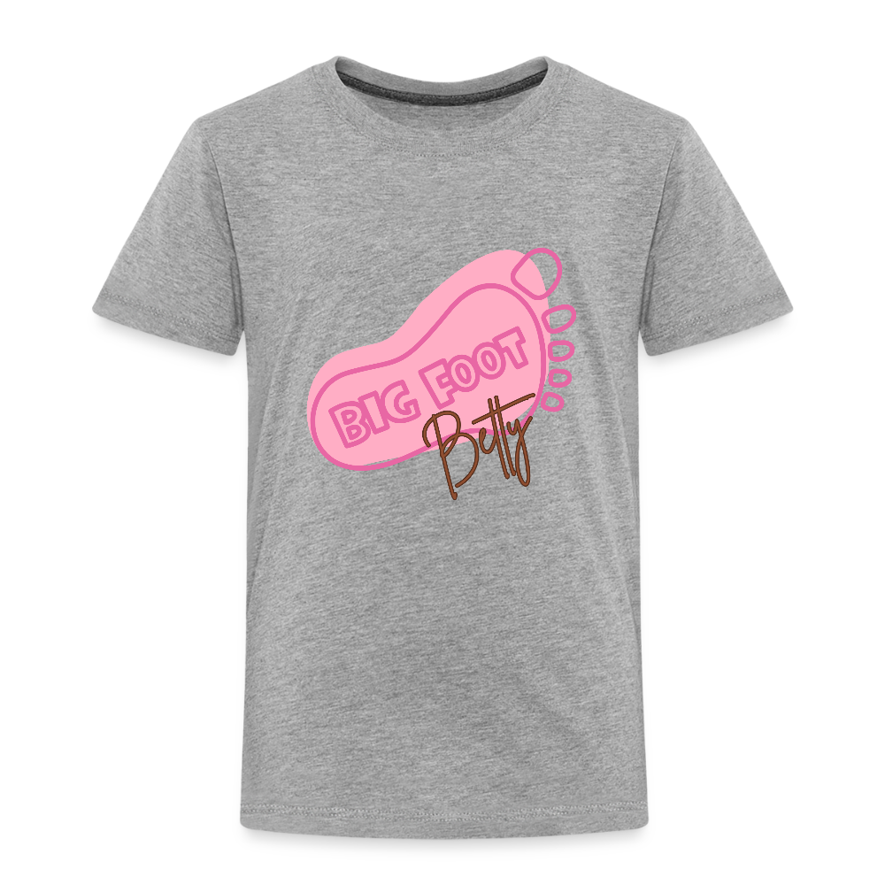 Toddler Premium T-Shirt - BFB FootPrint - heather gray