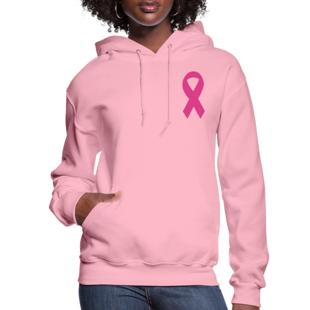 Women's Hoodie - I Believe In Her (F/B) (RETRO) PINK RIBBON - classic pink