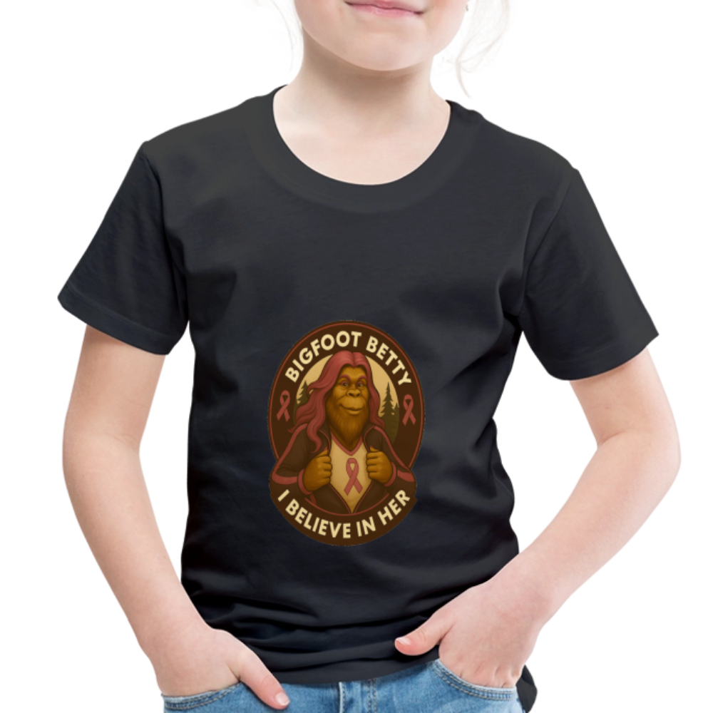 Toddler Premium T-Shirt - I Believe In Her  (RETRO) - black