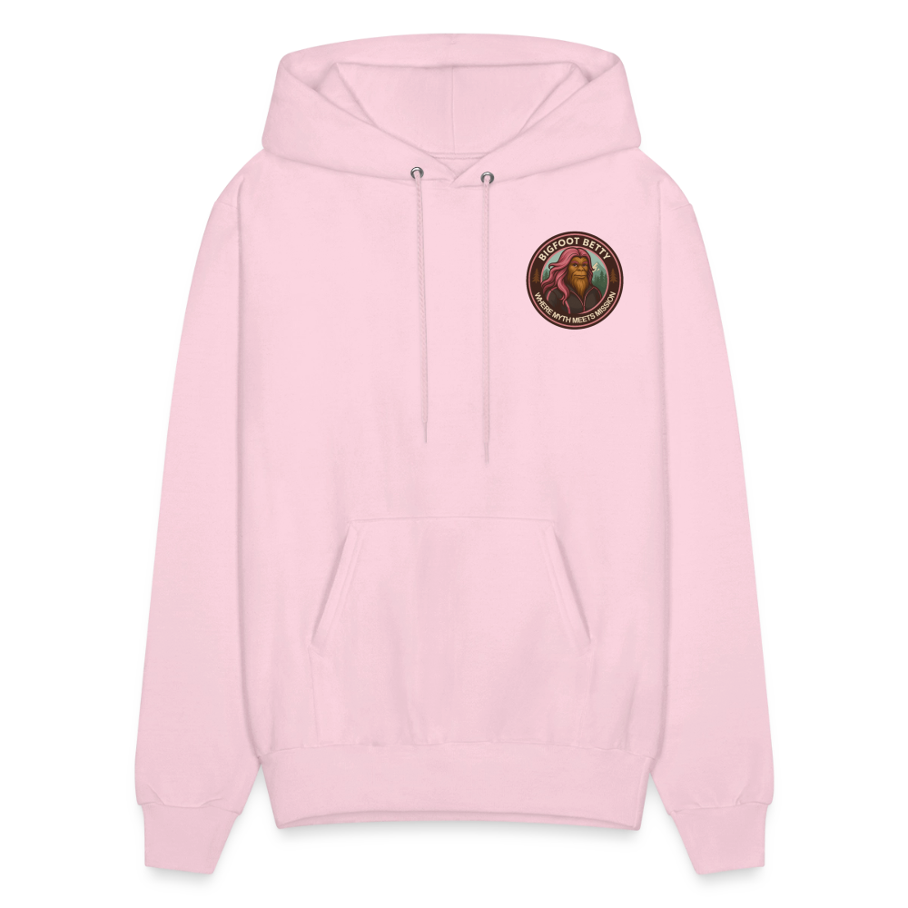 Men's Hoodie - Where Myth Meets Mission (F/B) (RETRO) - pale pink