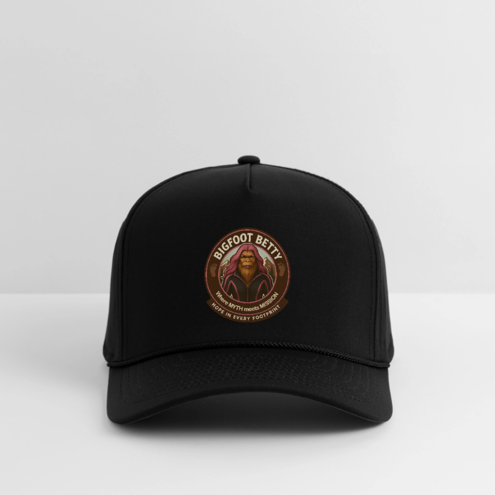 Rope Cap - Hope in Every Footprint (RETRO) - black/black