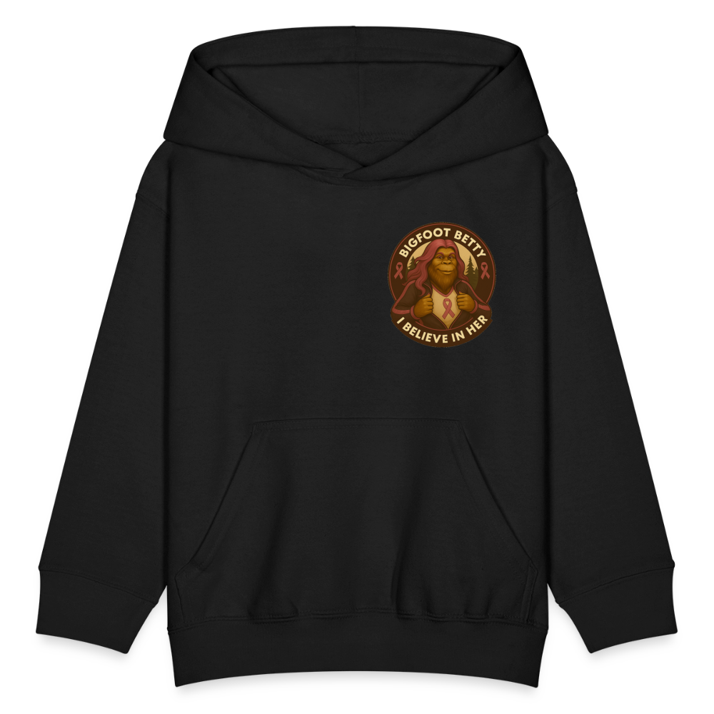 Kids' Hoodie - I Believe In Her (F/B) (RETRO) - black