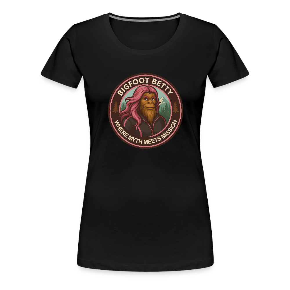 Women’s Premium T-Shirt - Where Myth Meets Mission (RETRO) - black