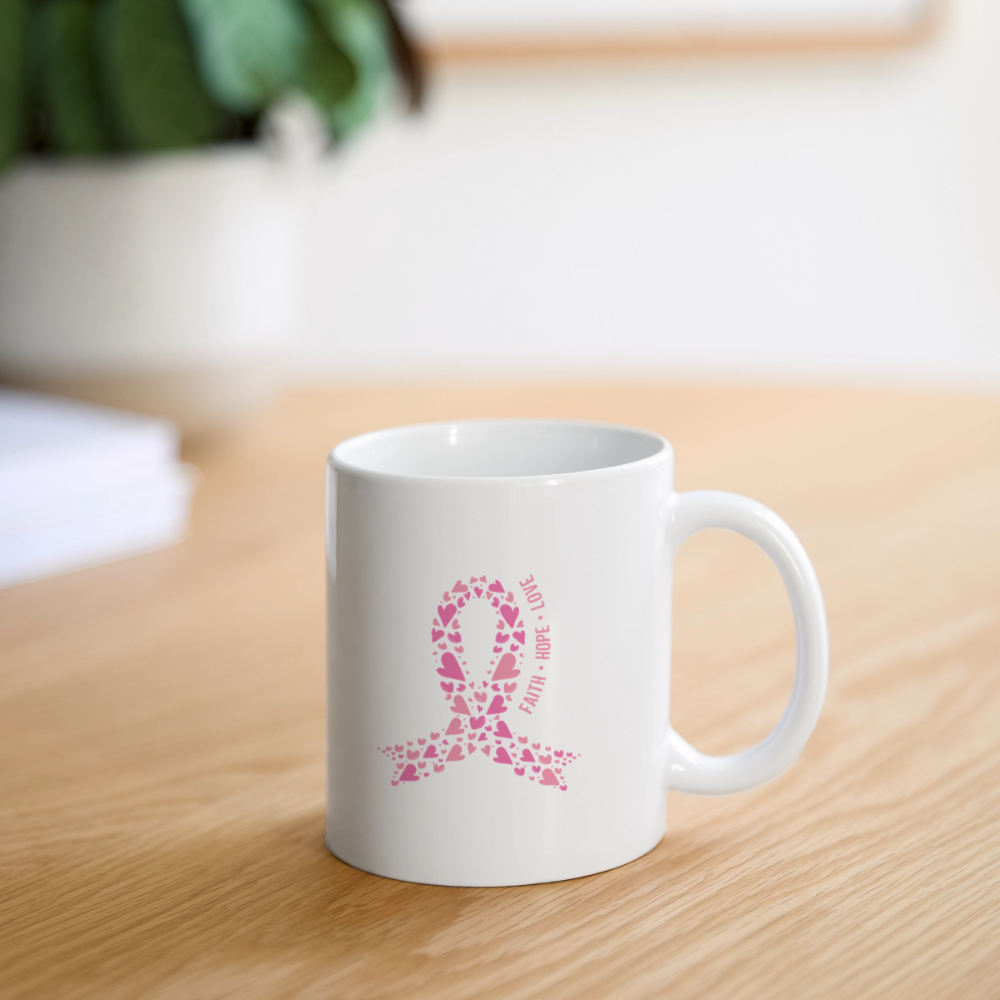 Faith Hope Love Coffee/Tea Mug - white