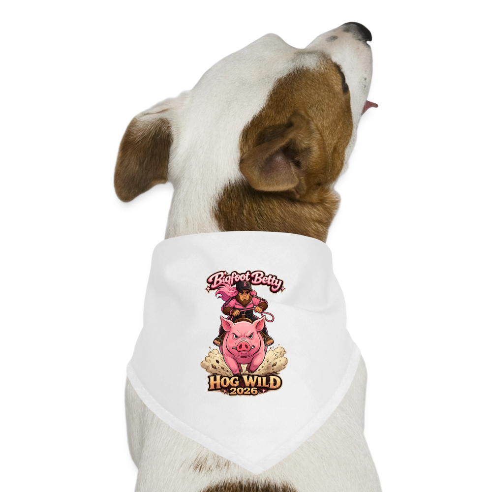 Dog Bandana - Hog Wild 2026 - white