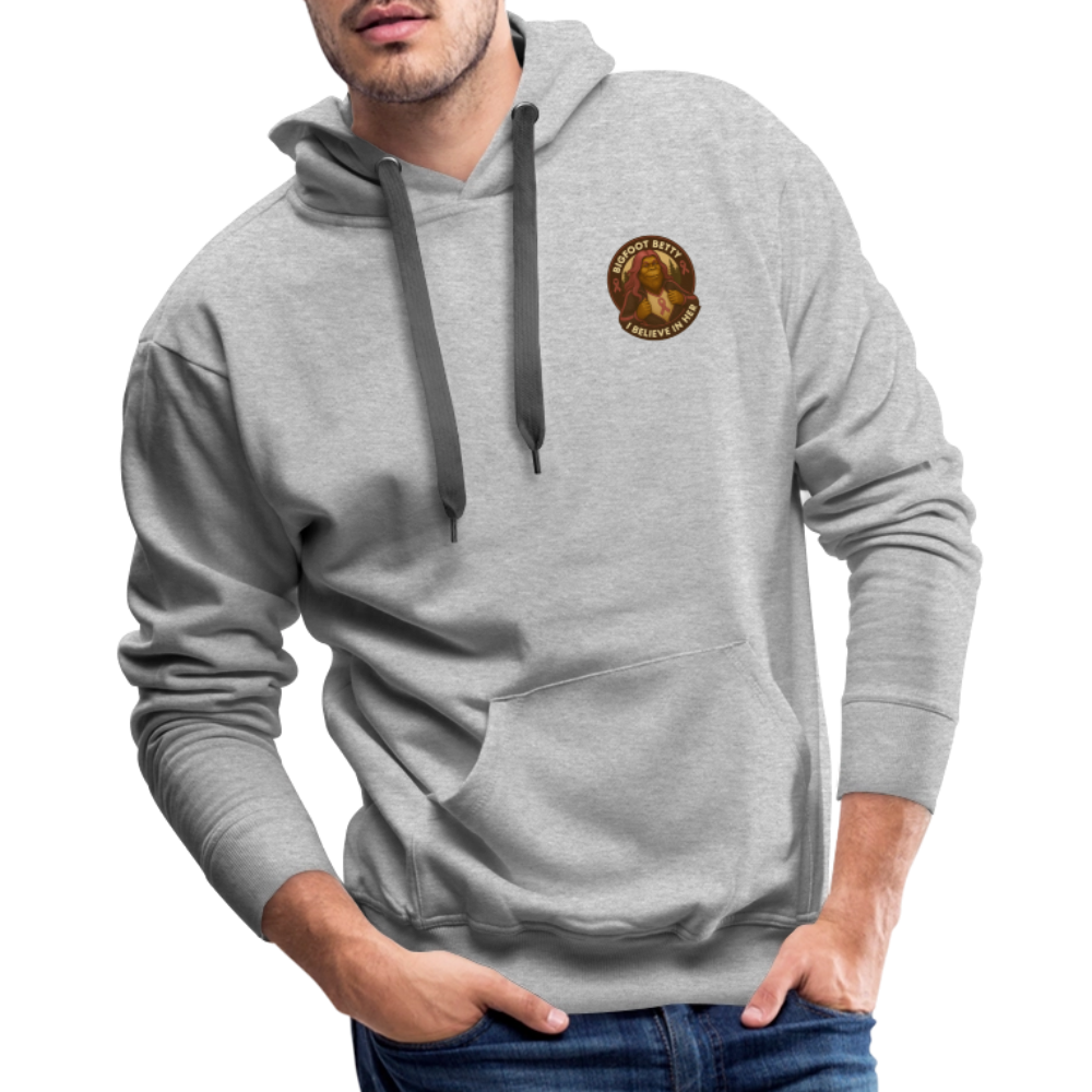 Men’s Premium Hoodie - Where Myth Meets Mission (F/B) (RETRO) - heather grey