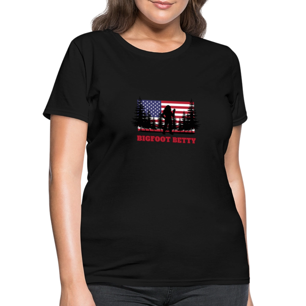 BFB July 4 - Forest Flag Women's T-Shirt - black
