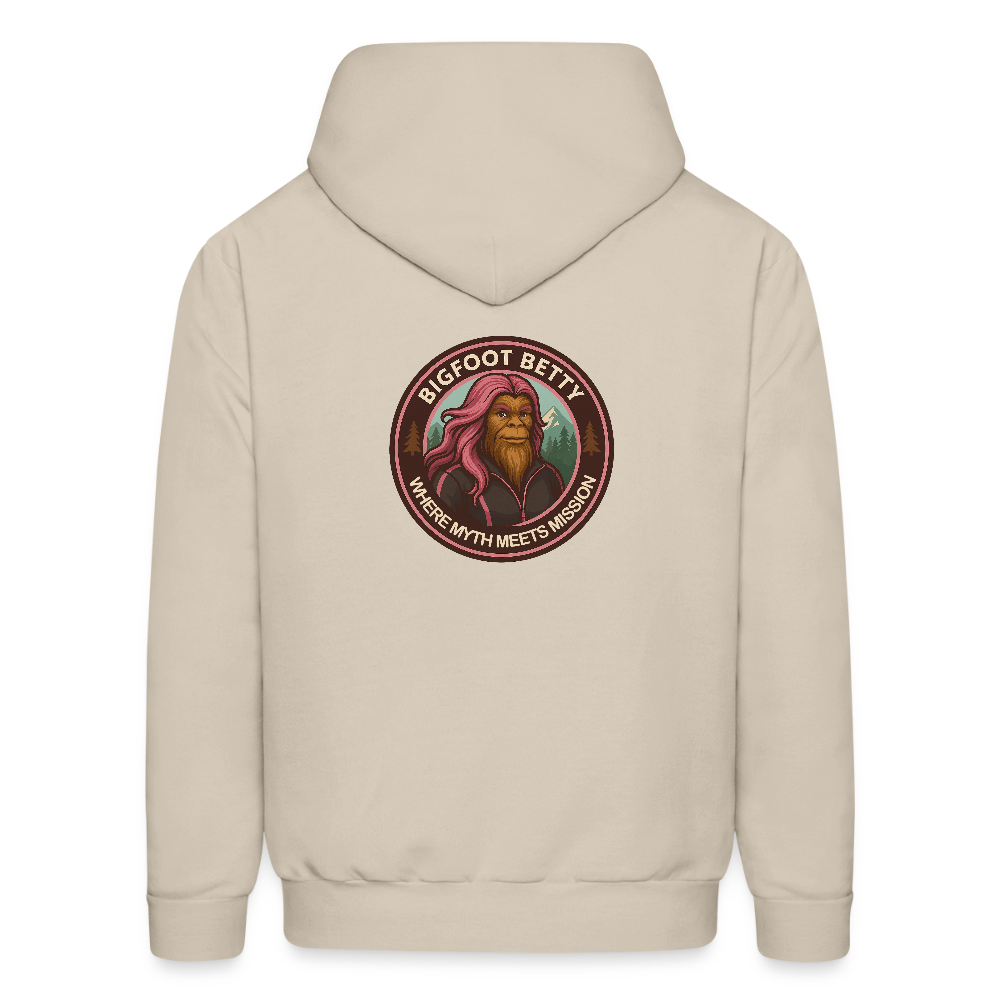 Men's Hoodie - Where Myth Meets Mission (F/B) (RETRO) - Sand