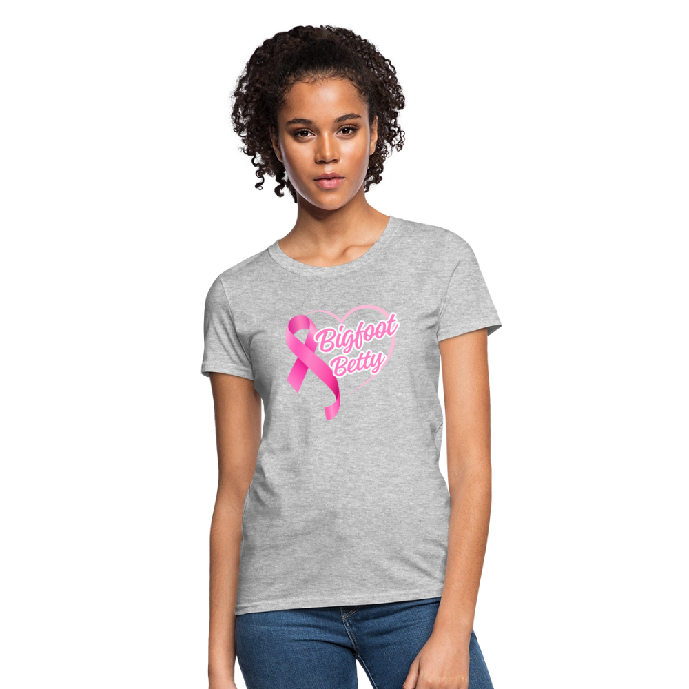 Women's T-Shirt - BFB Pink Ribbon - heather gray