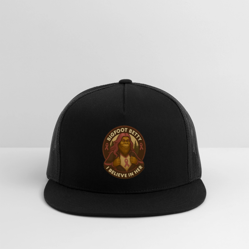 Trucker Hat - I Believe In Her (RETRO) - black/black