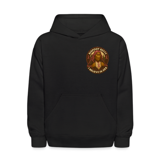Kids' Hoodie - I Believe In Her (F/B) (RETRO) - black