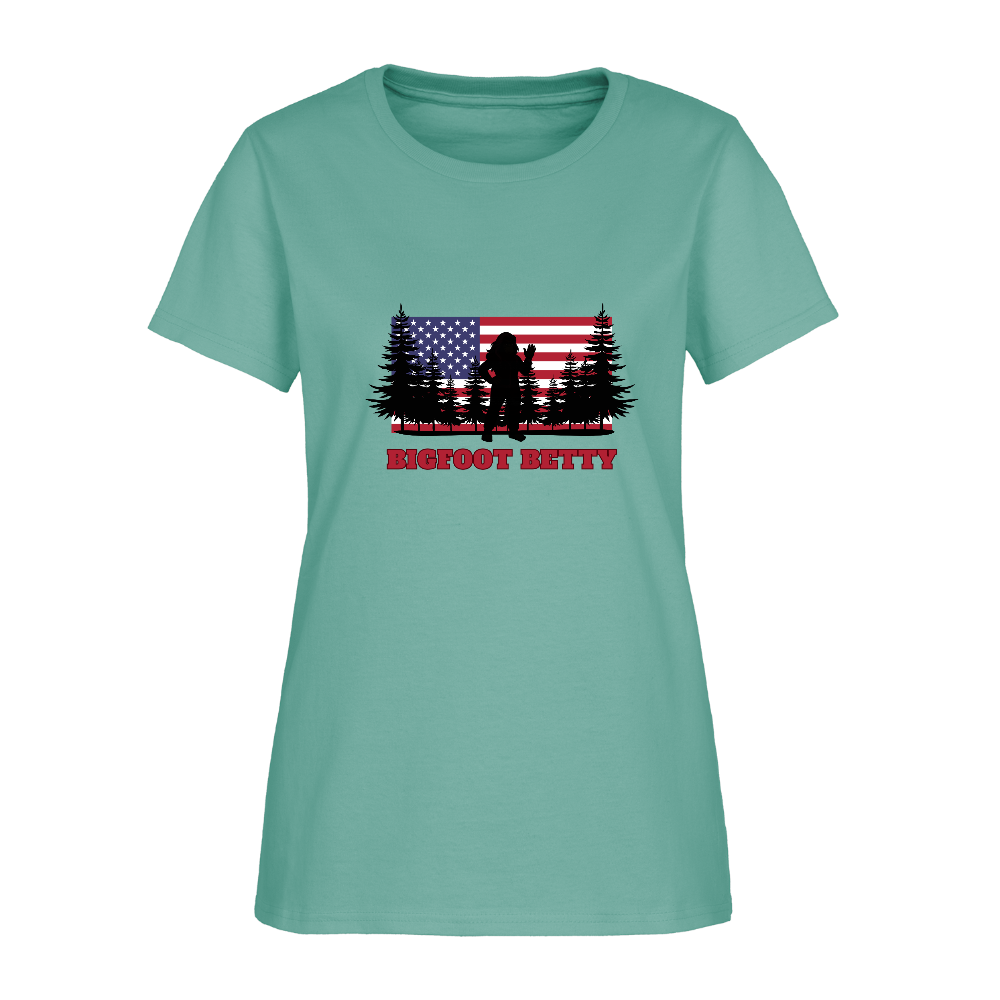 BFB July 4 - Forest Flag Women's T-Shirt - aquatic