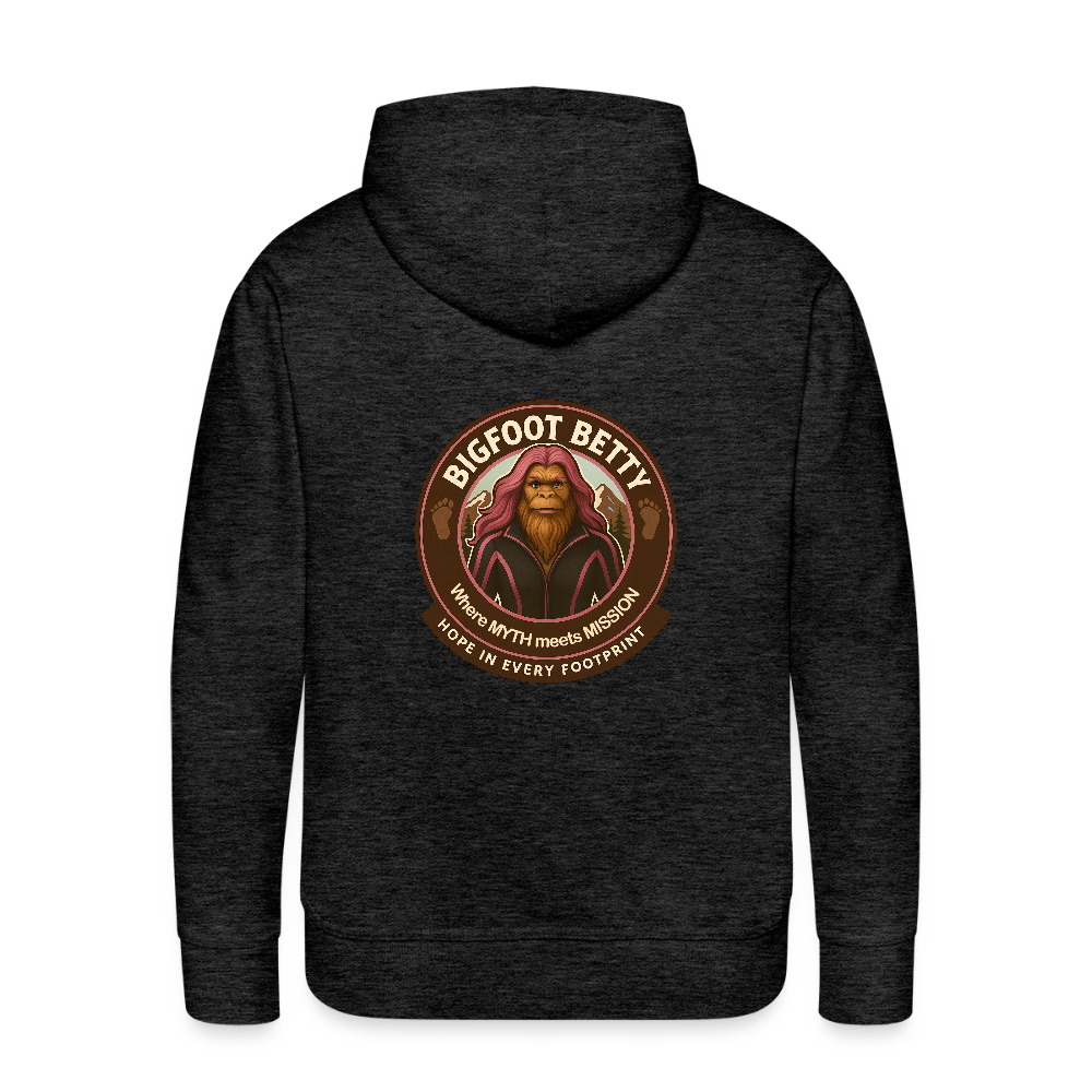 Men’s Premium Hoodie - I Believe In Her (F/B) (RETRO) - charcoal grey