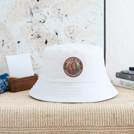 Kid's Bucket Hat - Where Myth Meets Mission (RETRO) - white