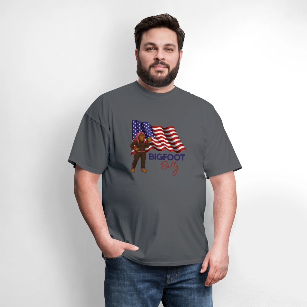 BFB July 4 -Waving Flag Unisex Classic T-Shirt - charcoal