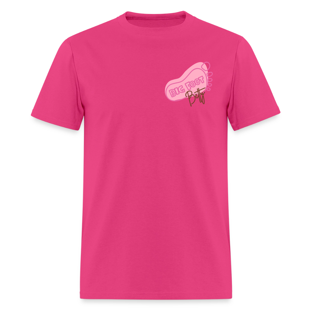 Unisex Classic T-Shirt - BFB FootPrint - fuchsia