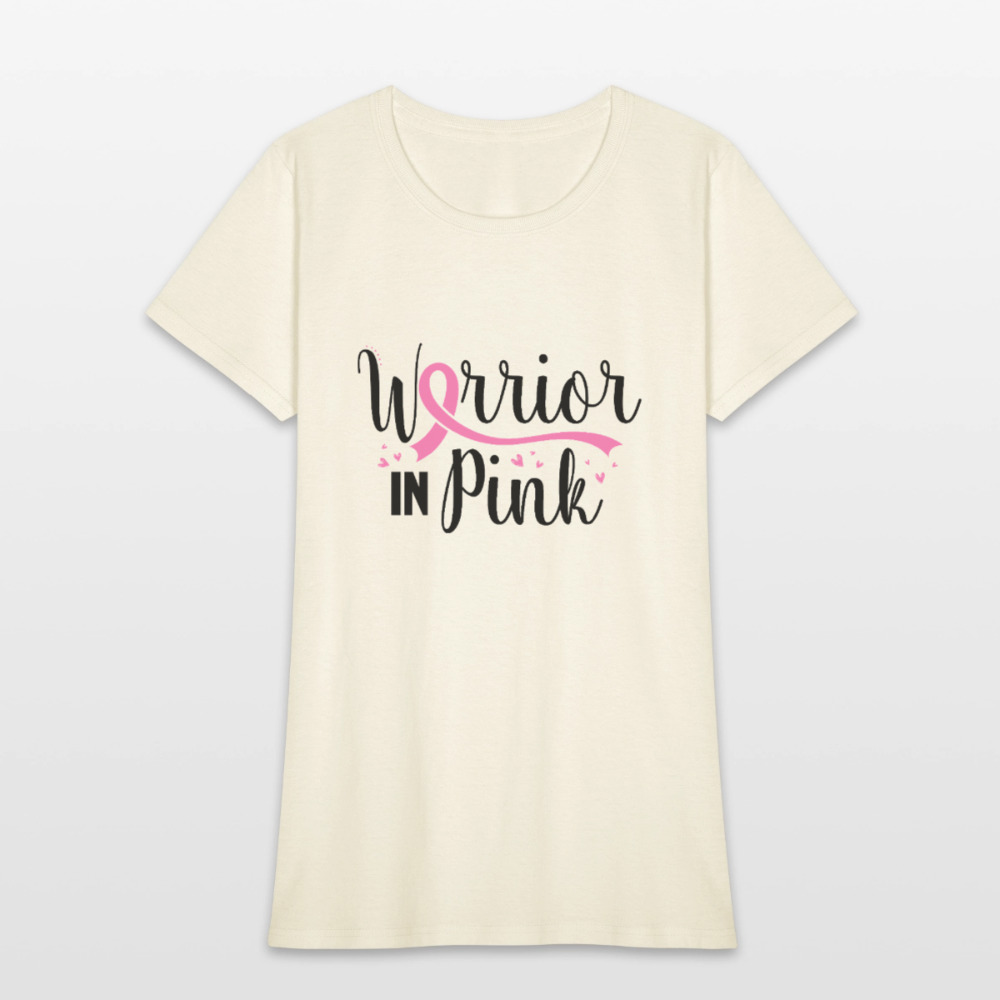 Women's Warrior in Pink T-Shirt - off white