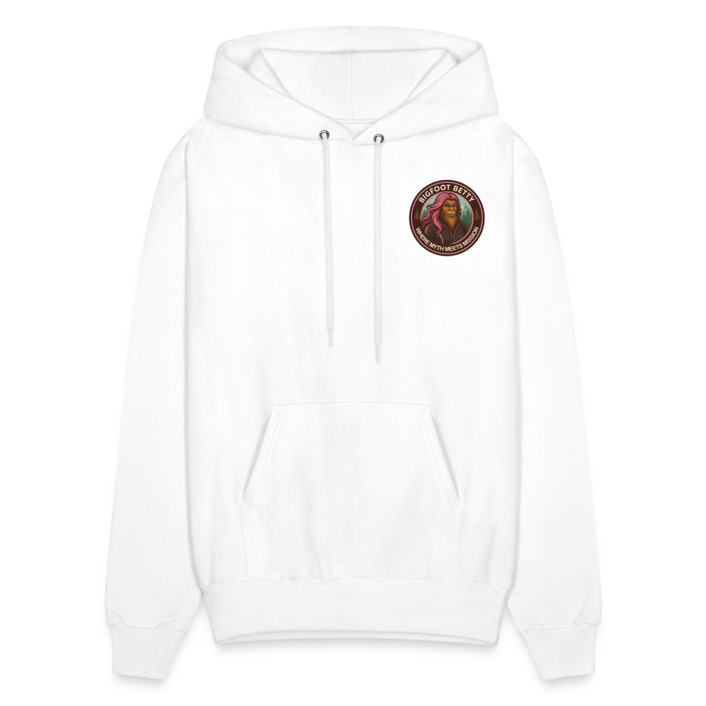 Men's Hoodie - Where Myth Meets Mission (F/B) (RETRO) - white