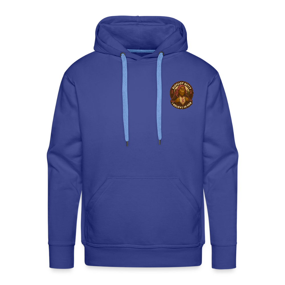 Men’s Premium Hoodie - Where Myth Meets Mission (F/B) (RETRO) - royal blue