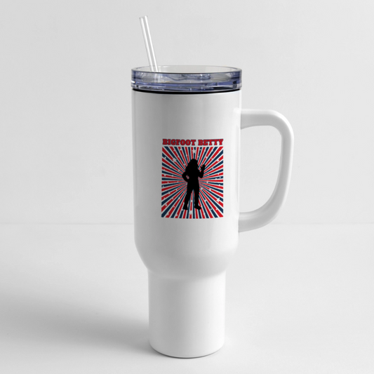 BFB July 4 - Starburst 40 oz Travel Tumbler - white
