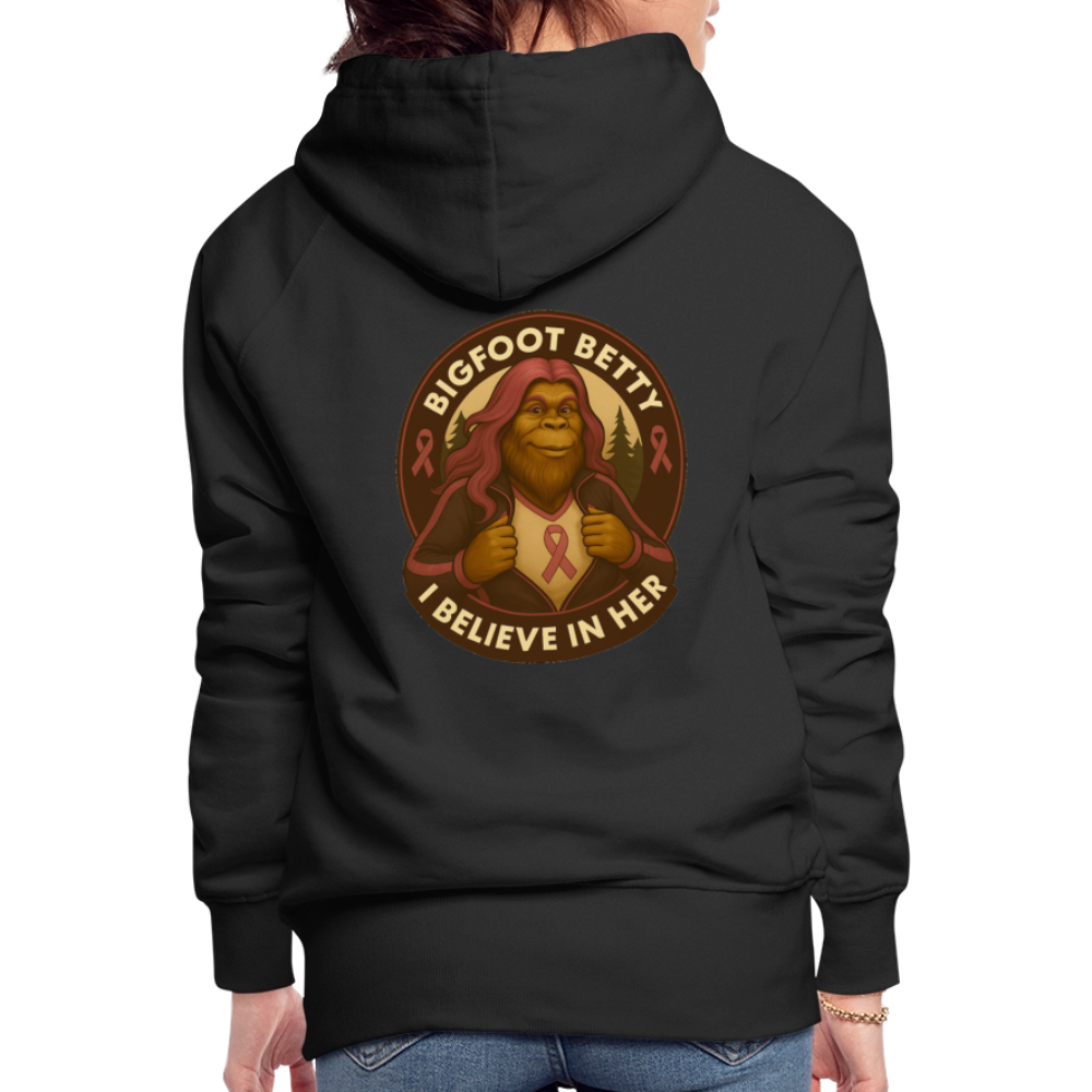 Women’s Premium Hoodie - I Believe In Her (RETRO) - black