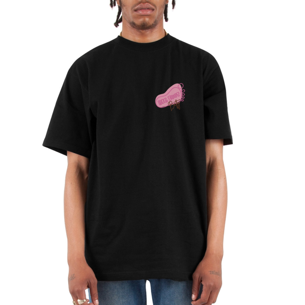 Unisex Oversized Heavyweight T-Shirt - BFB FootPrint - black