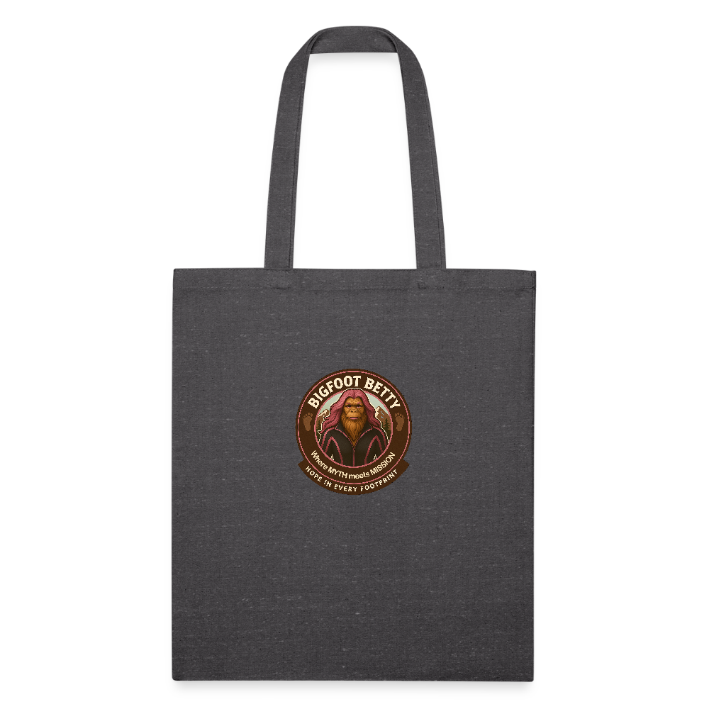 Recycled Tote Bag - Hope in Every Footprint (RETRO) - charcoal grey