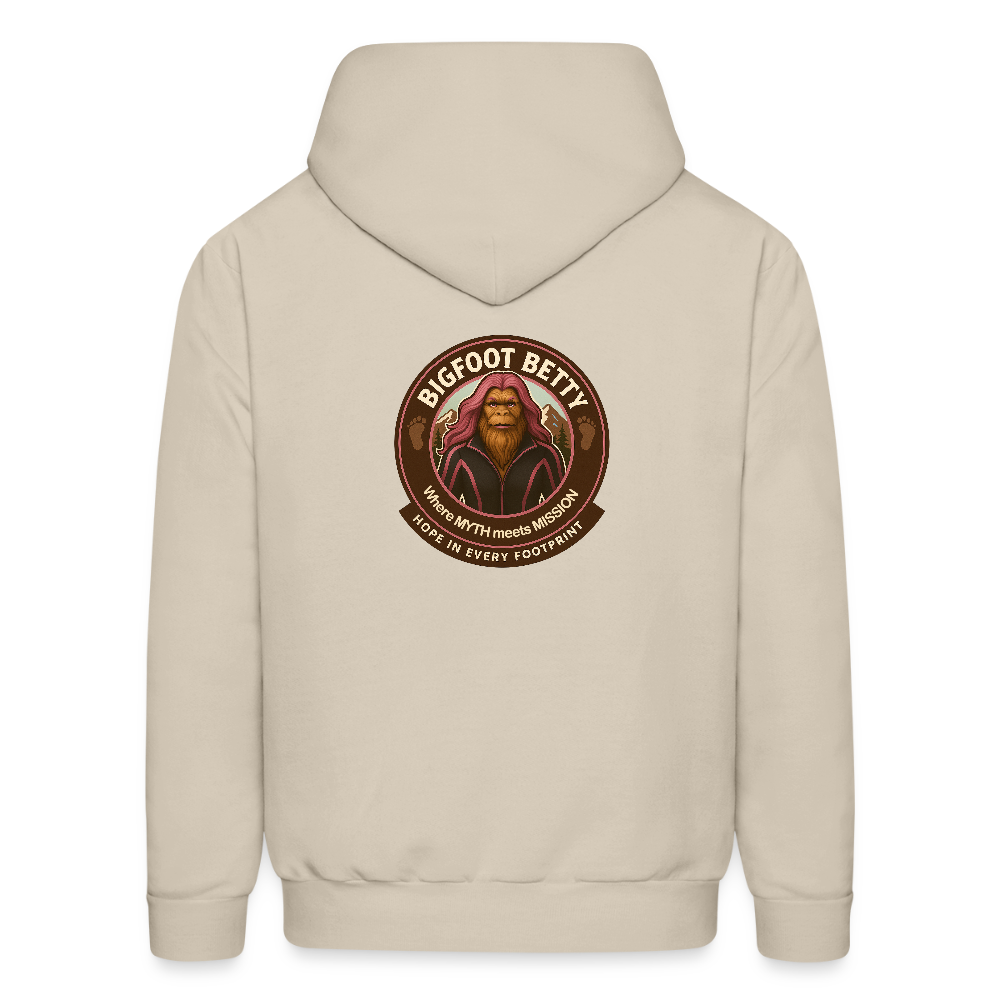 Men's Hoodie - Hope in Every Footprint (RETRO) - Sand