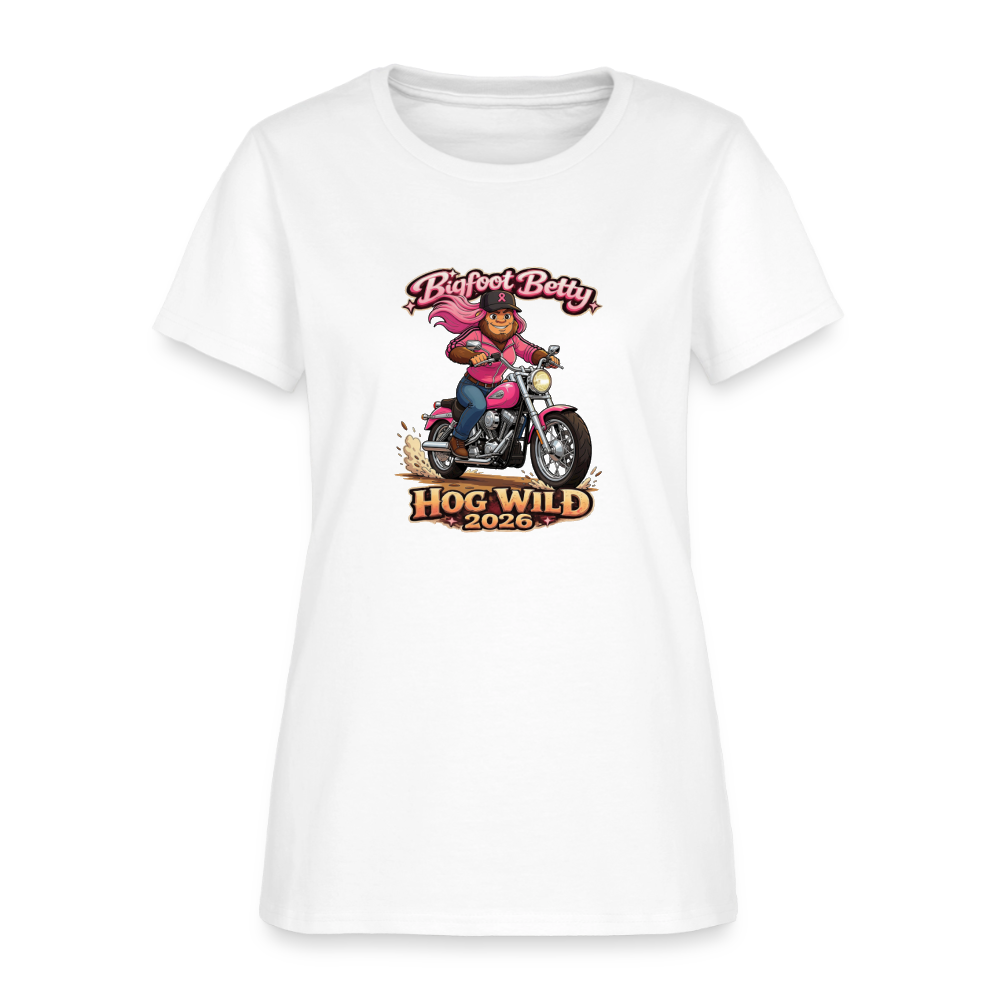 Women's T-Shirt - BFB Hog Wild - MOTORCYCLE - white