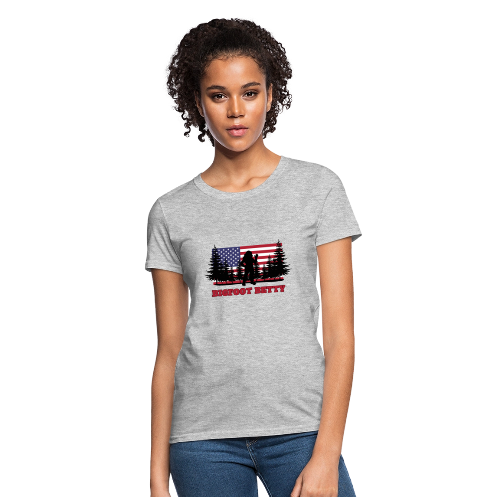 BFB July 4 - Forest Flag Women's T-Shirt - heather gray