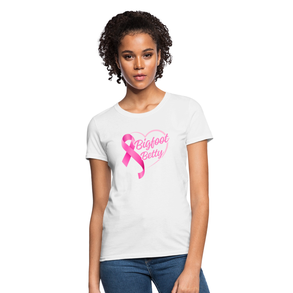 Women's T-Shirt - BFB Pink Ribbon - white