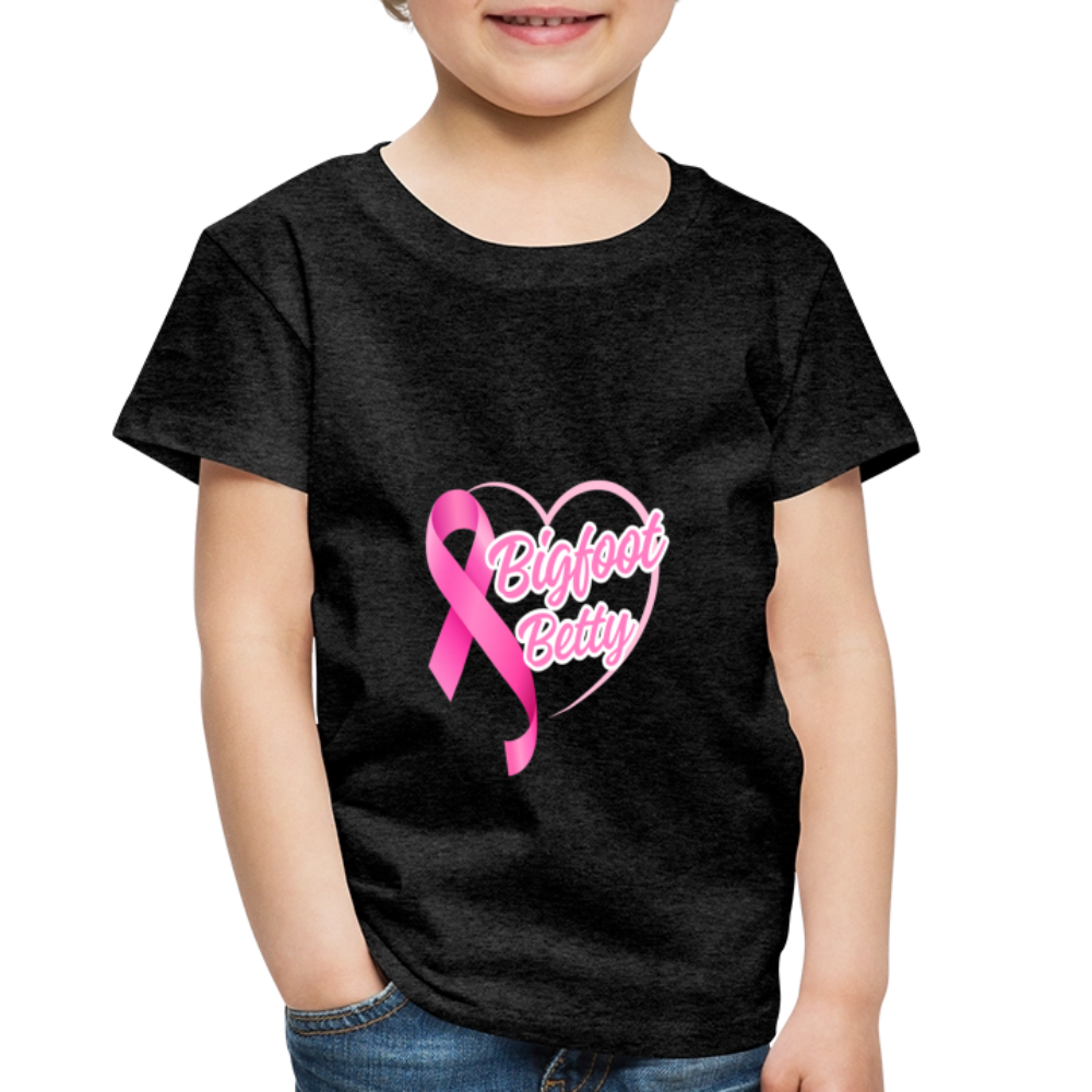 Toddler Premium T-Shirt - BFB Pink Ribbon - charcoal grey