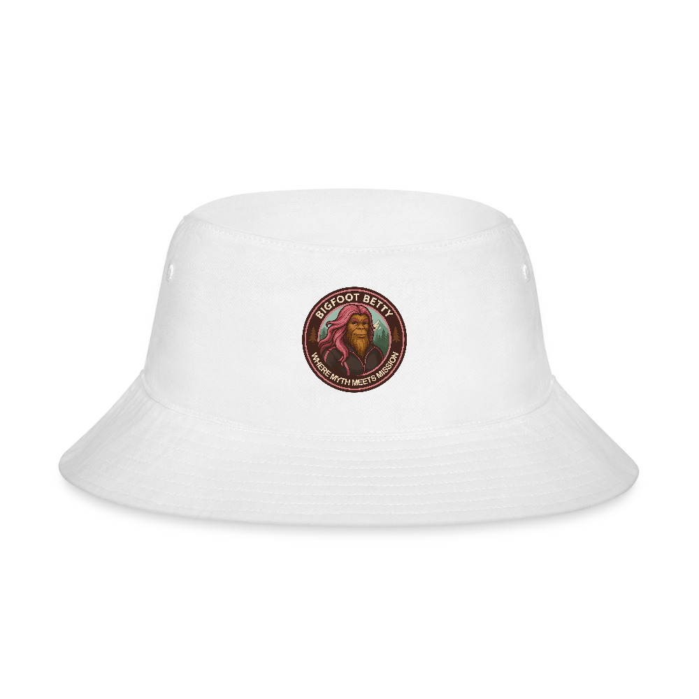 Bucket Hat - Where Myth Meets Mission (RETRO) - white