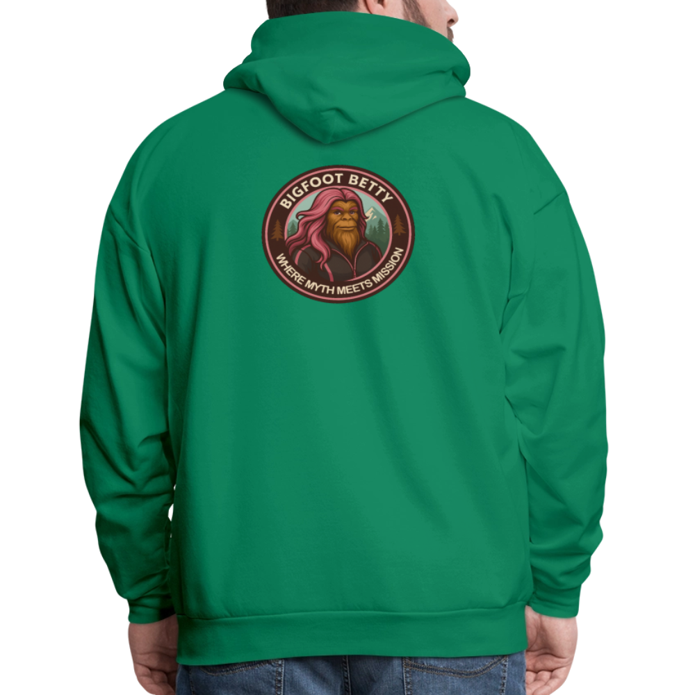 Men's Hoodie - Where Myth Meets Mission (RETRO) - kelly green