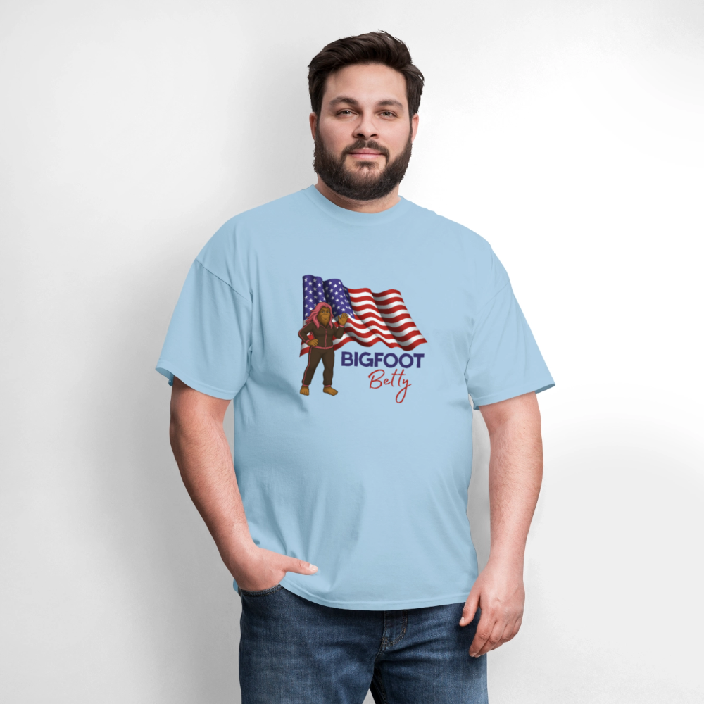 BFB July 4 -Waving Flag Unisex Classic T-Shirt - powder blue