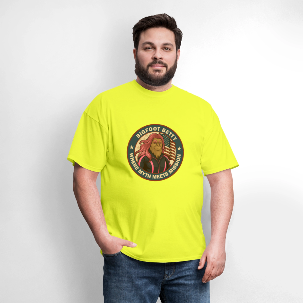 BFB July 4 - Badge Unisex Classic T-Shirt - safety green