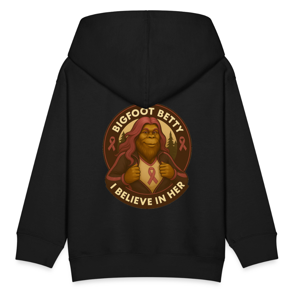 Kids' Hoodie - I Believe In Her (F/B) (RETRO) - black