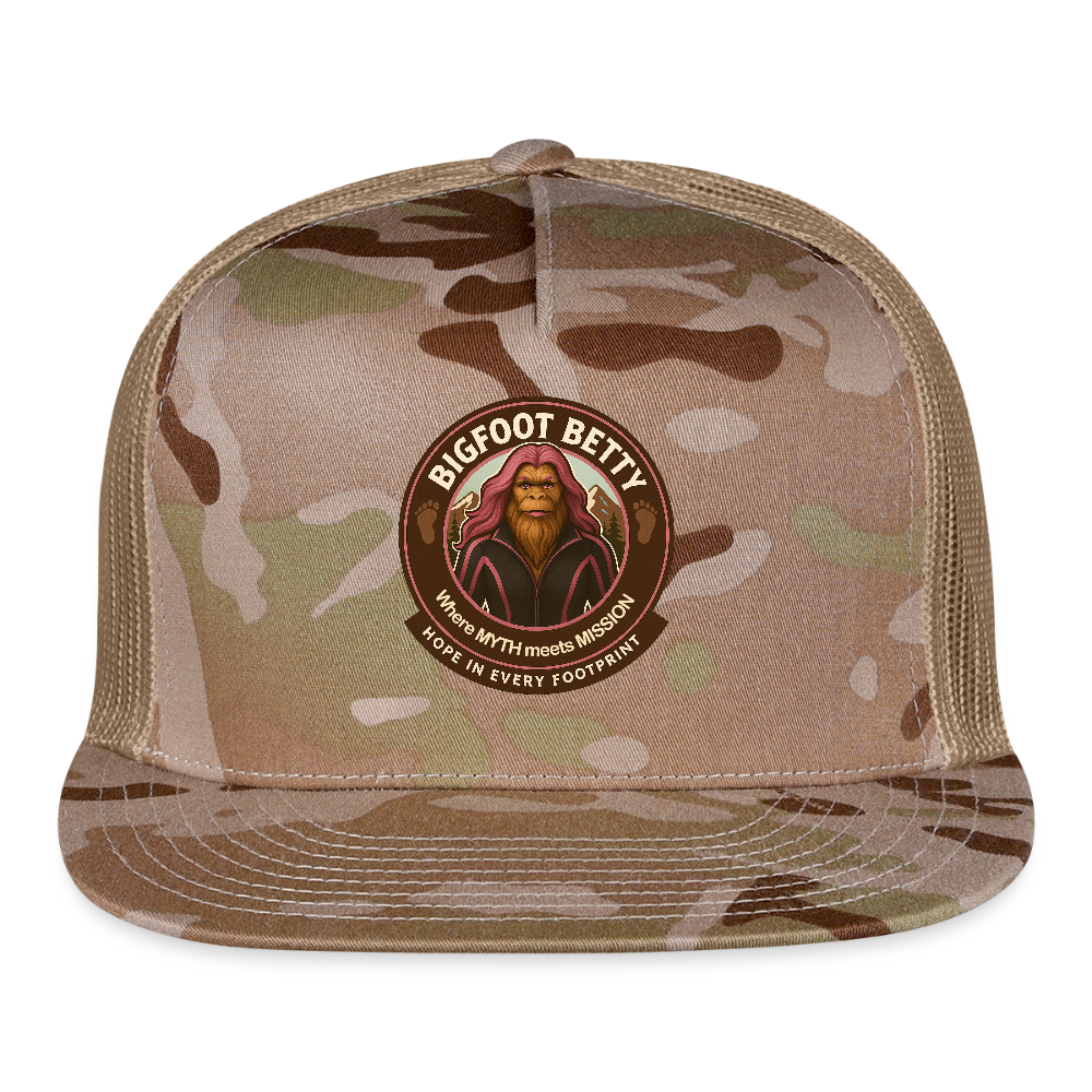 Trucker Hat - Hope in Every Footprint (RETRO) - MultiCam\tan