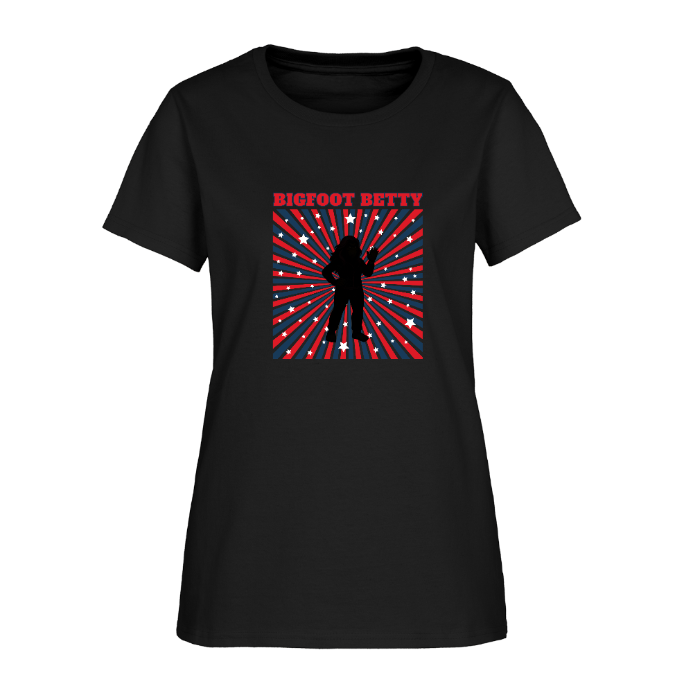 BFB July 4 - Starburst Women's T-Shirt - black